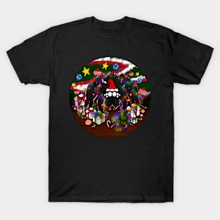 Santa Spider Full Design (Red Peppermint 1) T-Shirt